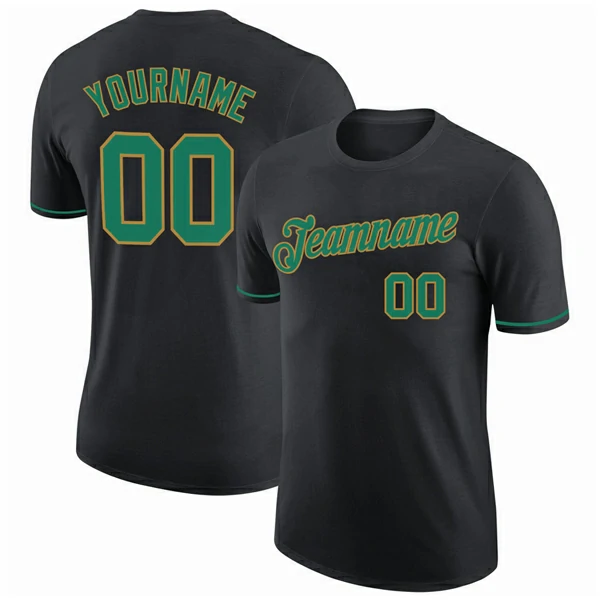 Custom Red Kelly Green-White Crew Neck Personalized Raglan Long Sleeve Performance T-Shirt
