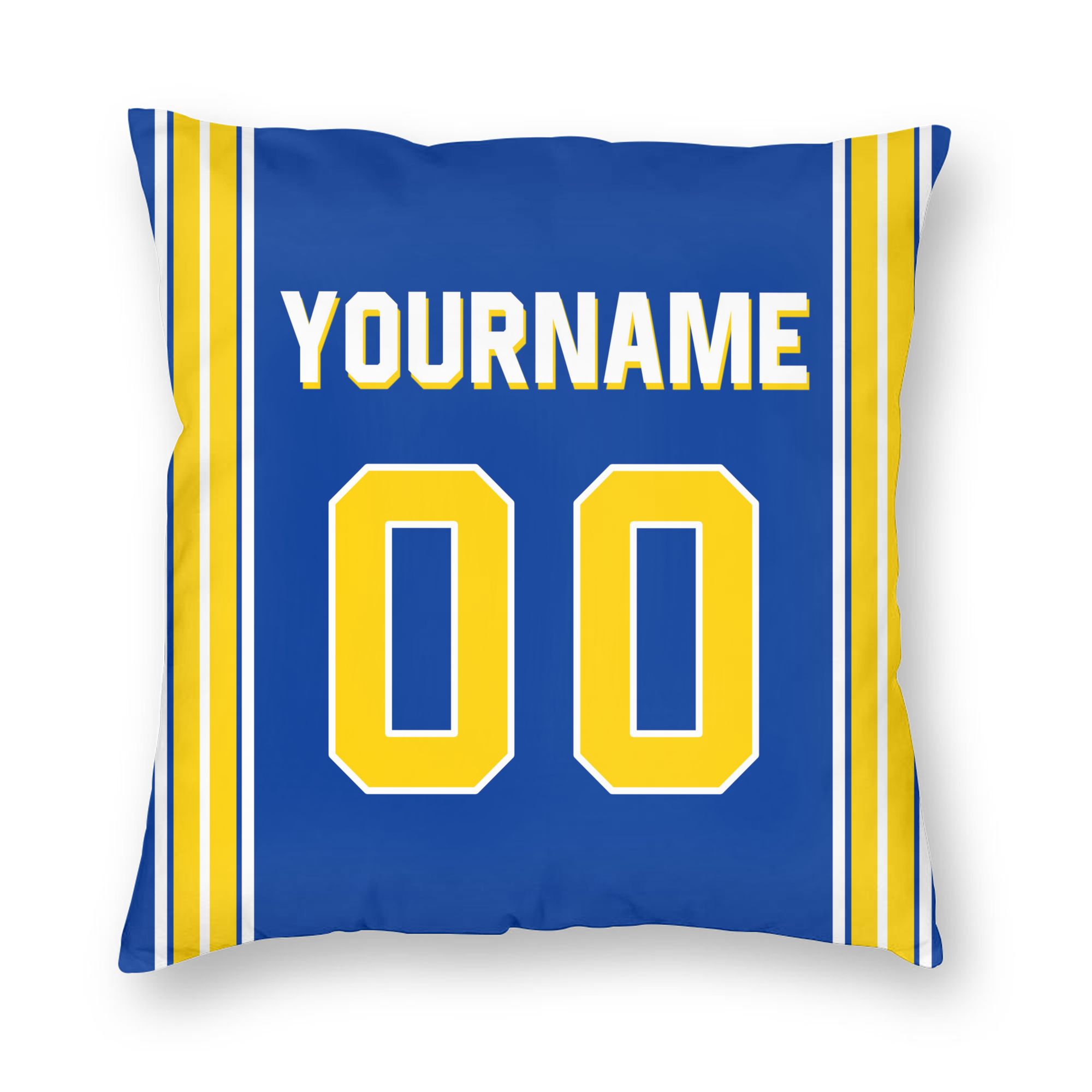 Custom Los Angeles R Any Name and Number Double Sided Throw Pillowcase Gift for Men Fans Women