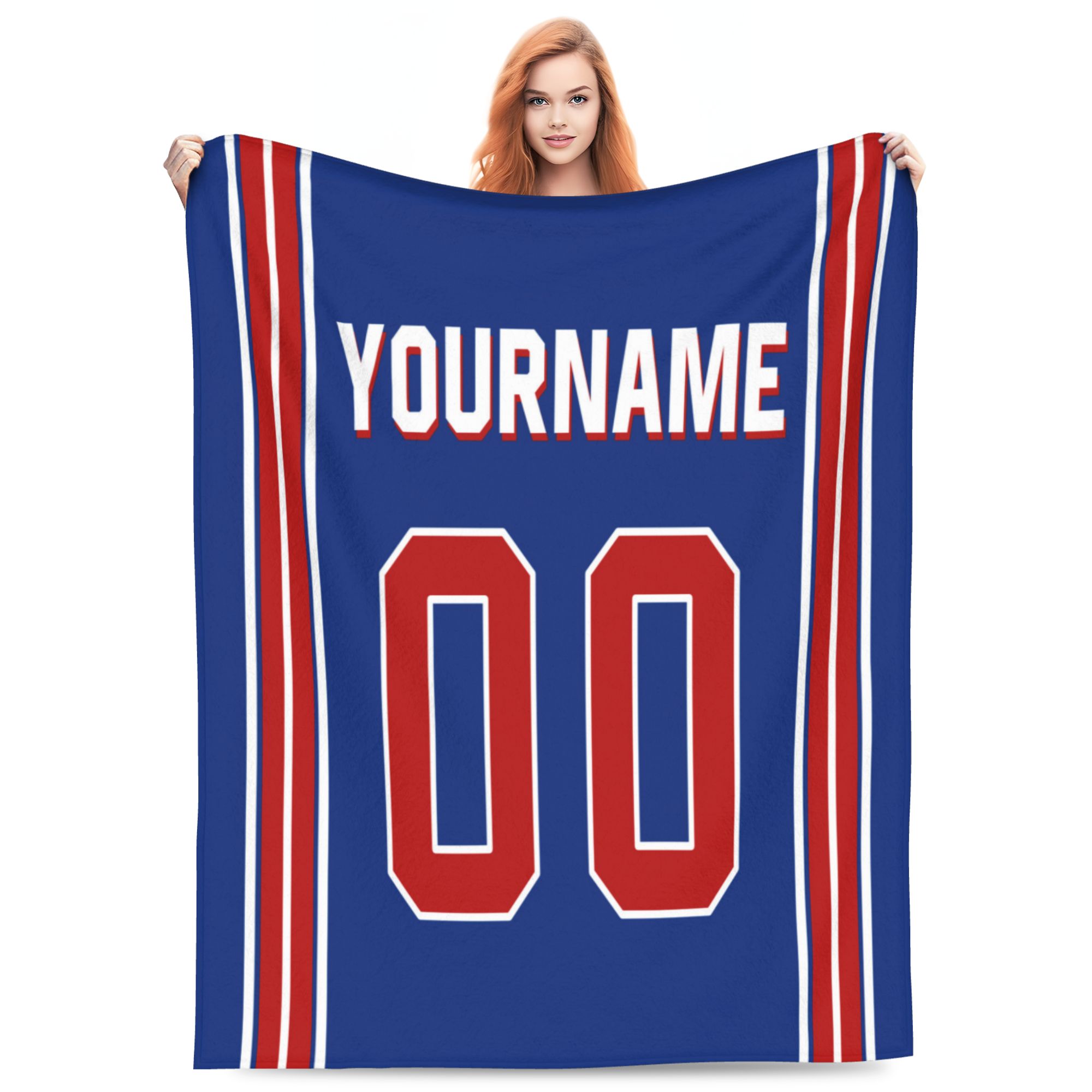 Custom New York Any Name Number Flannel Blanket Super Soft Air Conditioning Quilt Suitable for Home Sofa